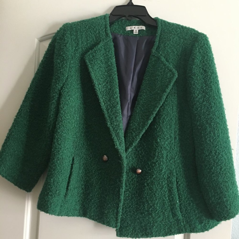 Green Wool CAbi Jacket Style 532